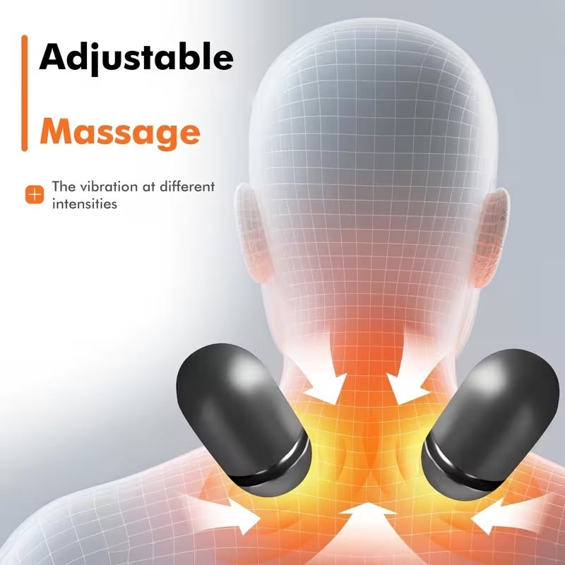 Bodyflowfix 3-in-1 Cordless Heated  Neck Massager Pillow