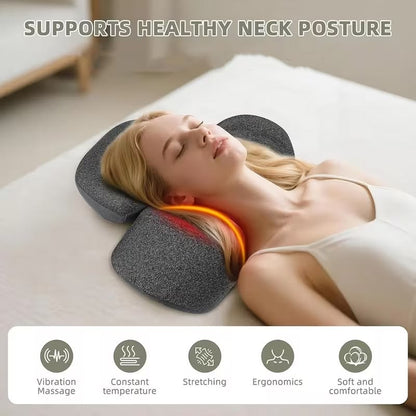 Bodyflowfix 3-in-1 Cordless Heated  Neck Massager Pillow