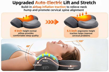 Bodyflowfix 3-in-1 Cordless Heated  Neck Massager Pillow